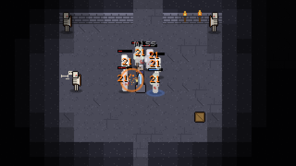 A sorcerer fighting skeletons in the Bone Pits